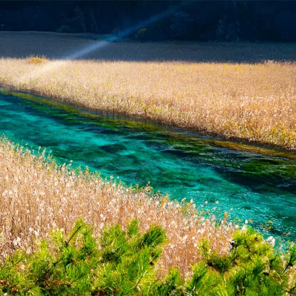 China's Blue Lakes and Golden Pools