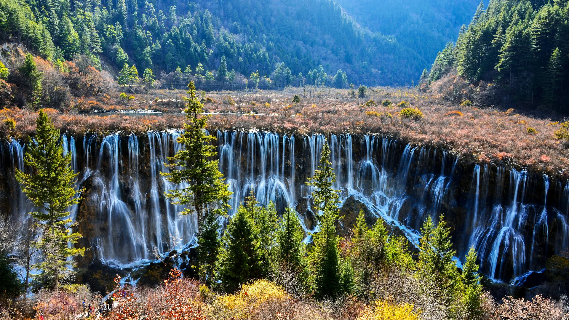 China's Blue Lakes and Golden Pools