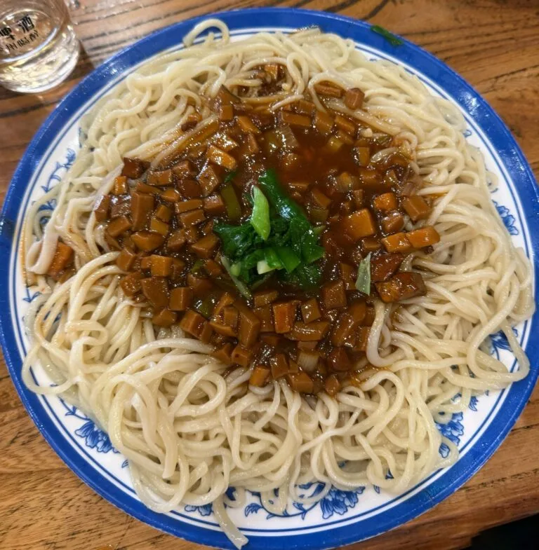 Donkey Meat with Yellow Noodles