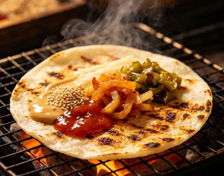 Grilled rice cake Grilled rice cake