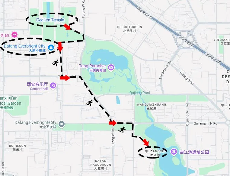 Route 2: Buddha’s Light and Pagoda Shadows – From the Big Wild Goose Pagoda to the Tang Dynasty Never Sleeping City